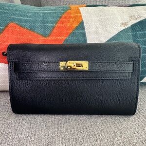 Hermes Kelly Wallet to Go Clutch Bag